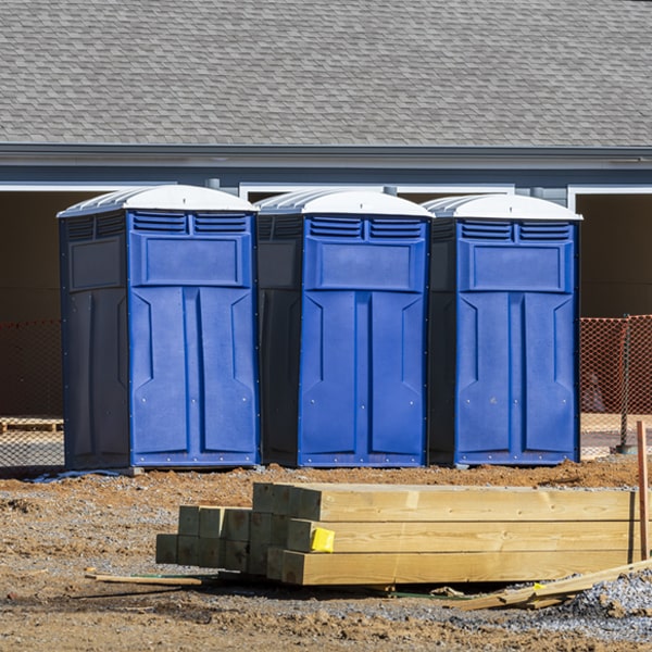 what is the maximum capacity for a single porta potty in Dale